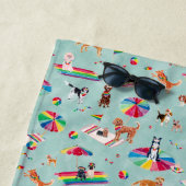 RAINBOW PRIDE DOG STRANDTUCH (Beispiel)