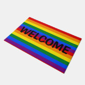 Rainbow Pride Doormat Fußmatte (Schrägansicht)