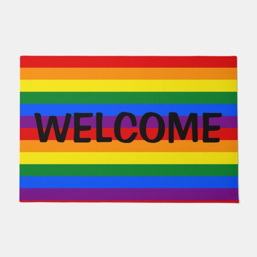 Rainbow Pride Doormat Fußmatte (Vorderseite)