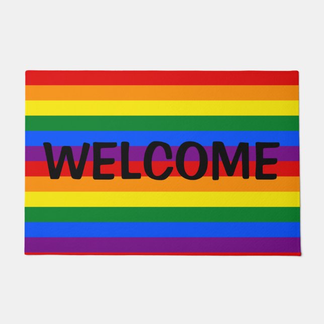 Rainbow Pride Doormat Fußmatte (Vorderseite)