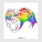 Rainbow Pride Dragon Aufkleber (Blatt)