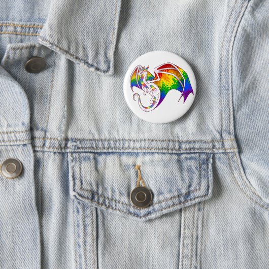 Rainbow Pride Dragon Button (Beispiel)