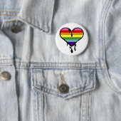 Rainbow Pride Dripping Heart Button (Beispiel)