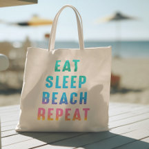 Rainbow Pride Eat Sleep Beach Wiederholung
