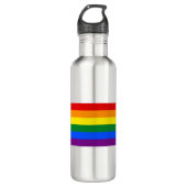 Rainbow Pride Edelstahlflasche (Vorderseite)