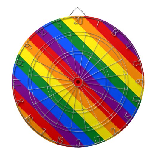 Rainbow Pride Equal Rights Diversity Inklusion Dartscheibe (vorne)