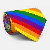 Rainbow Pride Equal Rights Diversity Inklusion Krawatte (Gerollt)
