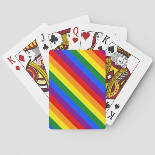 Rainbow Pride Equal Rights Diversity Inklusion Spielkarten (Rückseite)