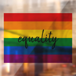 Rainbow Pride Fensteraufkleber