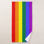 Rainbow-Pride-Flag Badehandtuch (Badehandtuch)