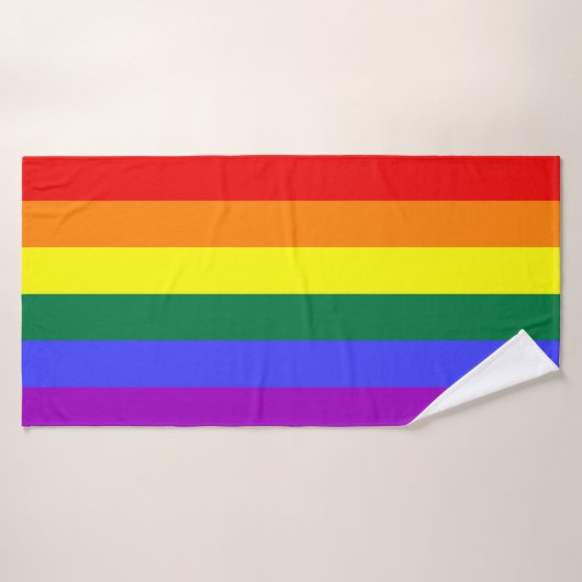 Rainbow-Pride-Flag Badehandtuch (Badehandtuch)