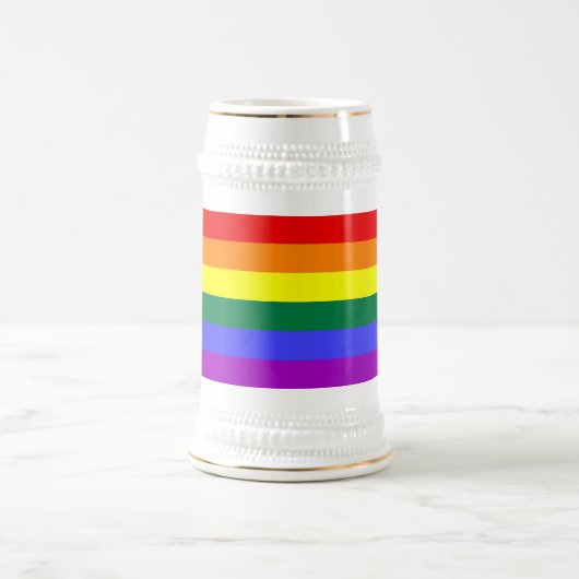 Rainbow-Pride-Flag Bierglas (Mittel)