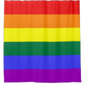 Rainbow-Pride-Flag Duschvorhang (Vorderseite)