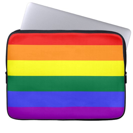 Rainbow Pride Flag Electronics Sleeve (Vorderseite)