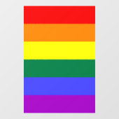 Rainbow-Pride-Flag Fensteraufkleber (Blatt)