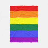 Rainbow-Pride-Flag Fleecedecke (Vorderseite)
