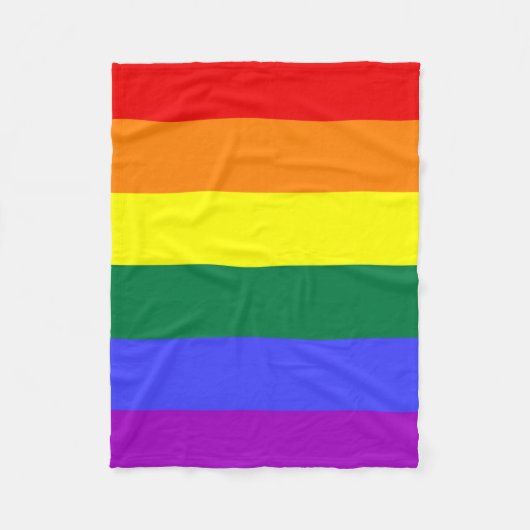 Rainbow-Pride-Flag Fleecedecke (Vorderseite)