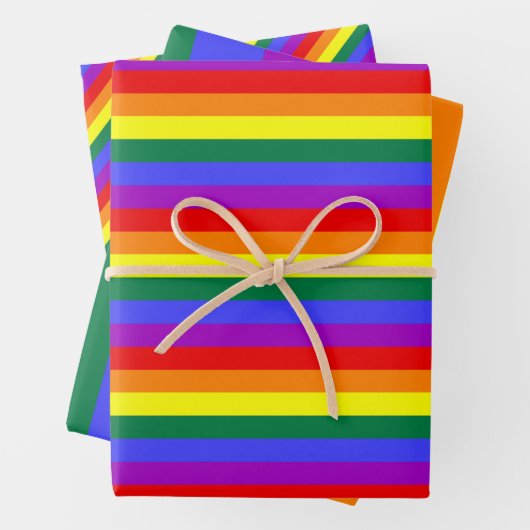 Rainbow-Pride-Flag Geschenkpapier Set (Beispiel)
