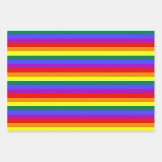 Rainbow-Pride-Flag Geschenkpapier Set (Vorderseite)
