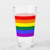 Rainbow-Pride-Flag Glas (Vorderseite)