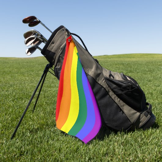 Rainbow-Pride-Flag Golfhandtuch (Gras)