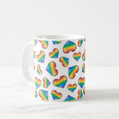 Rainbow Pride Flag Hörer Kaffee Tasse (Vorderseite Links)