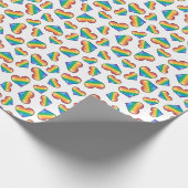 Rainbow Pride Flag Hörer Wrapping Paper Geschenkpapier (Ecke)