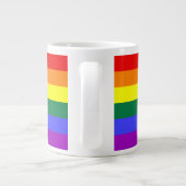 Rainbow Pride Flag Jumbo-Tasse (Rückseite)