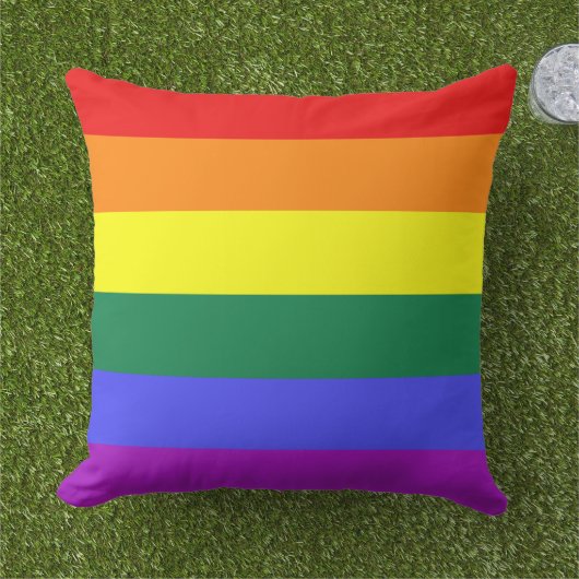 Rainbow-Pride-Flag Kissen (Gras)