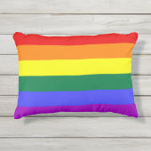 Rainbow-Pride-Flag Kissen Für Draußen (Vorderseite)