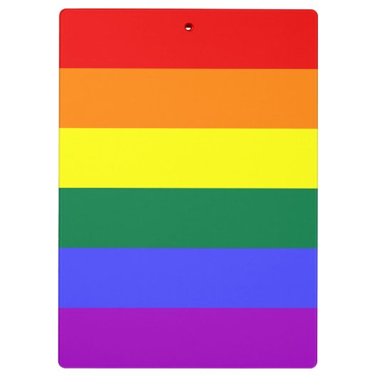 Rainbow-Pride-Flag Klemmbrett (Rückseite)