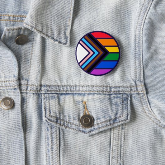 Rainbow Pride Flag LGBTQ+ Button (Beispiel)