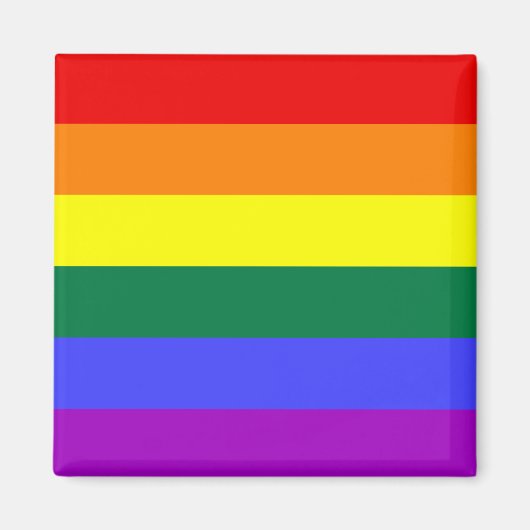 Rainbow Pride Flag Magnet (Vorne)