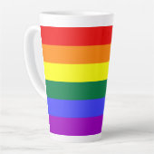 Rainbow-Pride-Flag Milchtasse (Linke Ecke)