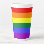 Rainbow-Pride-Flag Milchtasse (Vorderseite)
