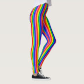 Rainbow-Pride-Flag mit vertikalem Acht-Streifen Leggings (Rechts)