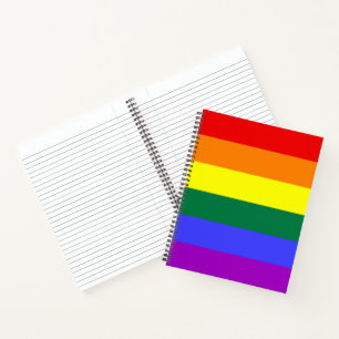 Rainbow-Pride-Flag Notizblock