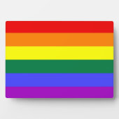 Rainbow Pride Flag Plaque Fotoplatte (Vorderseite)