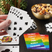 Rainbow Pride Flag Poker Cards - farbenfrohe LGBT Spielkarten (In Situ)