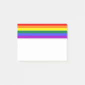 Rainbow-Pride-Flag Post-it Klebezettel (Vorderseite)