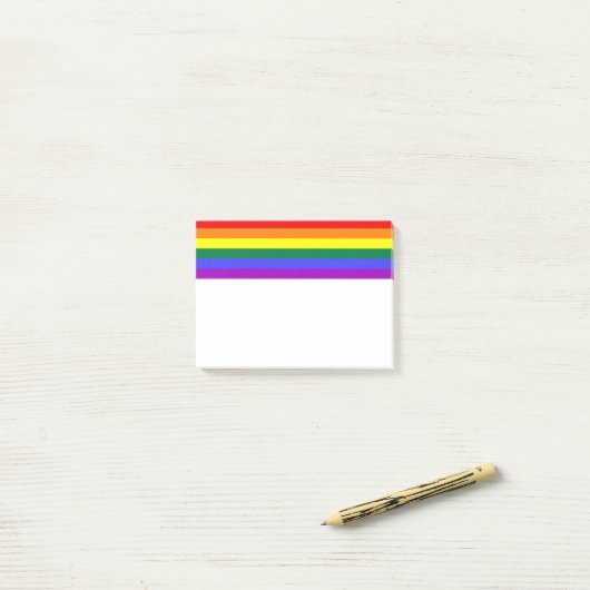 Rainbow-Pride-Flag Post-it Klebezettel (Auf Schreibtisch)