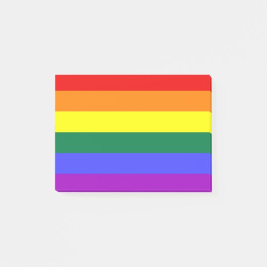 Rainbow-Pride-Flag Post-it Klebezettel (Vorderseite)