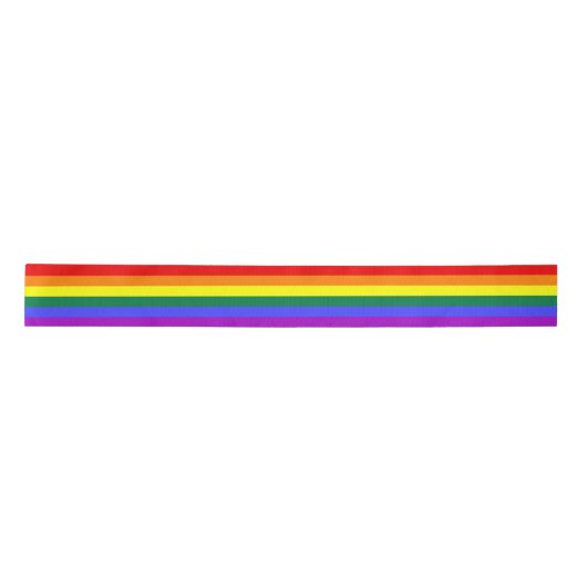 Rainbow-Pride-Flag Satinband (Vorderseite)