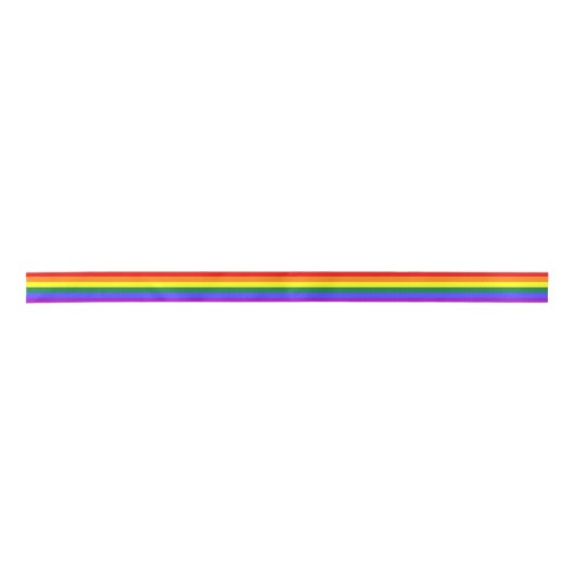 Rainbow-Pride-Flag Satinband (Vorderseite)