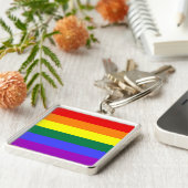 Rainbow Pride Flag Schlüsselanhänger (Seite)