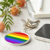Rainbow Pride Flag Schlüsselanhänger (Seite)