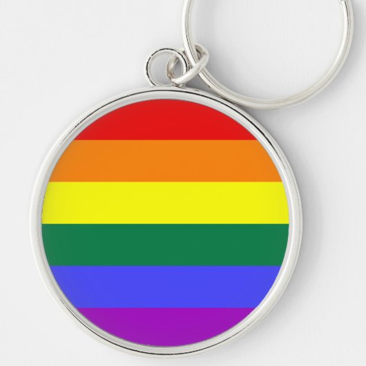 Rainbow Pride Flag Schlüsselanhänger (Vorne)