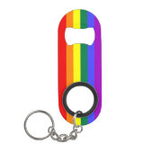 Rainbow-Pride-Flag Schlüsselanhänger Flaschenöffner (Vorderseite)
