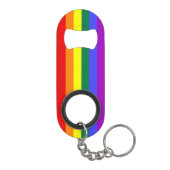 Rainbow-Pride-Flag Schlüsselanhänger Flaschenöffner (Rückseite)