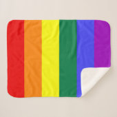 Rainbow-Pride-Flag Sherpadecke (Vorderseite (Horizontal))